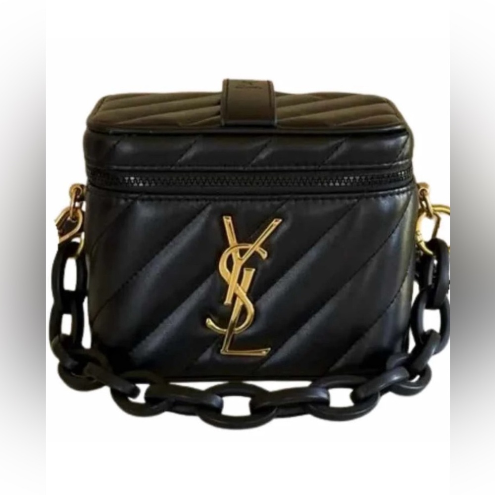 YSL Parfumes Collection Black Quilted Vanity - Perfume Not Included